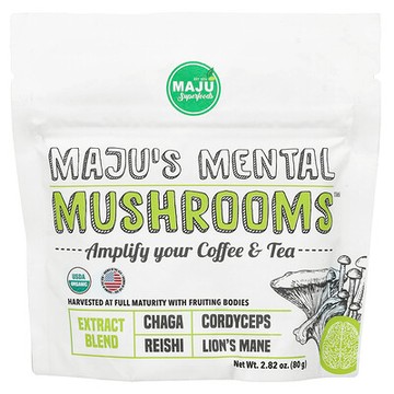 Maju Superfoods, Maju 心理支援蘑菇™，2.82 盎司（80 克）