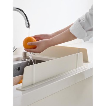 米立風物硅膠擋水板廚房臺面水槽防濺水擋板水池洗手臺盆擋水條