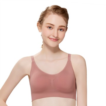 SWEAR 思薇爾 舒茉希系列 M-XXL 石墨烯 無鋼圈 素面 無痕 短背心 (薔薇木)