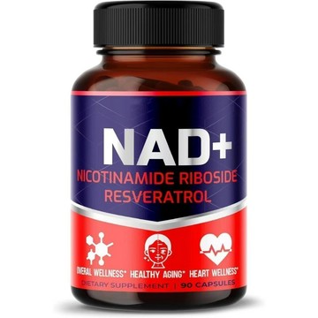 進口原料 正品 NAD+ 煙醯胺二核苷酸 白藜蘆醇 Resveratrol 90顆/瓶