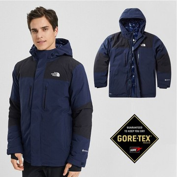【美國 The North Face】男款 GORE-TEX 防水透氣耐磨可調節連帽外套/46GH-M8U 藍 N