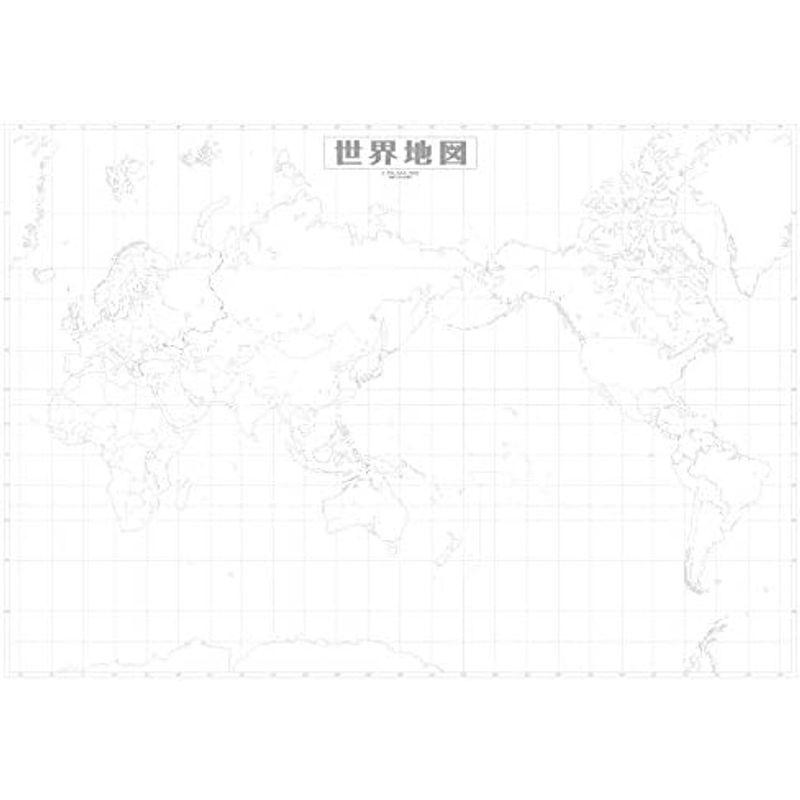 日本白地図・世界白地図セット