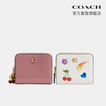 【COACH】ESSENTIAL 掛件裝飾摺疊皮夾-多色任選(CDC40)｜官方直營