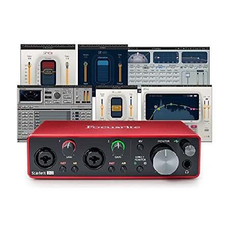 Focusrite Scarlett 2i2 (3rd Gen) USB Audio Interface plus Waves Musicians and iZotope Mobius Filter Bundle