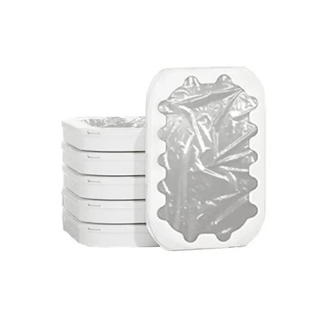 【LC科技】全自動打包垃圾桶 | 6入半透明款專用垃圾袋 PLUS浴室版 LITE/FINAL/U6通用版