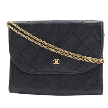 【日本直送】香奈兒 CHANEL Classic Flap Mini / AGNEAU TANNE 鍊帶小包 Vintage C00060 羊皮 女性【二手】