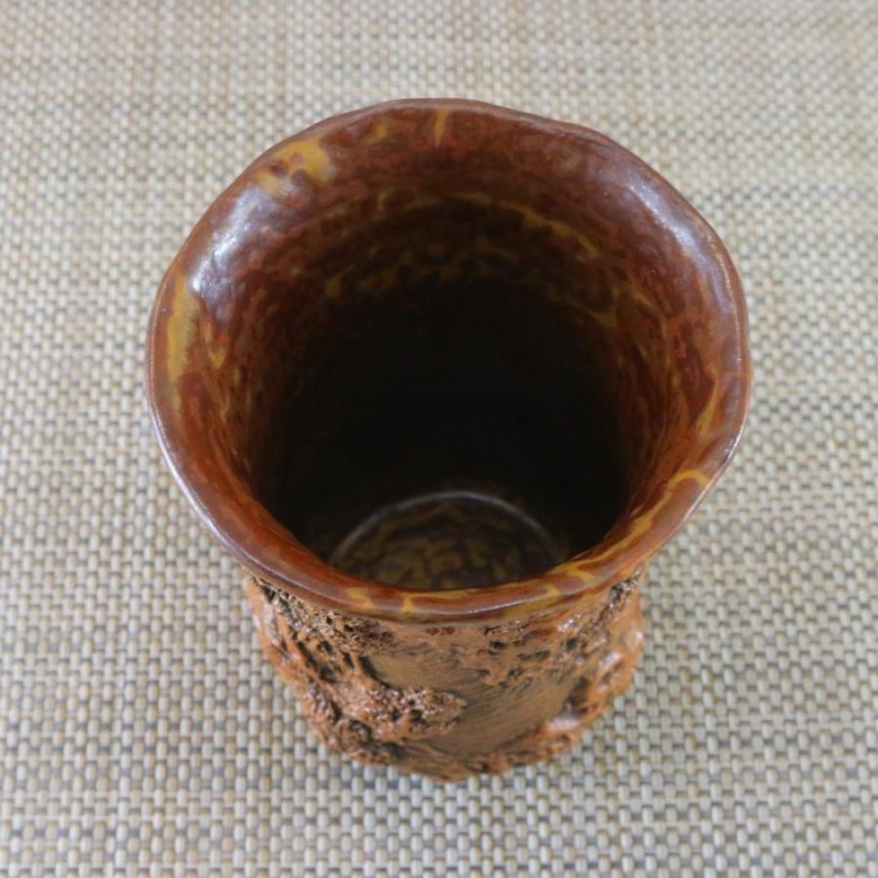 伊万里焼 ぐい呑み 道園窯（古賀純次 作）龍彫酒器 - キッチン、台所用品