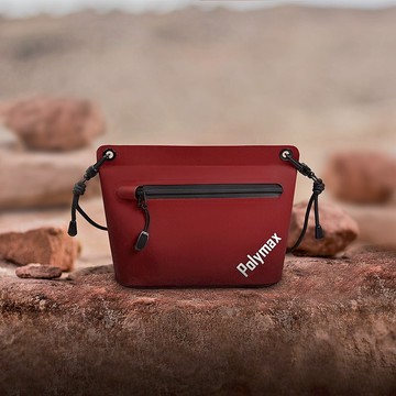 防水隨身三角包-磚紅/側背包/輕量化