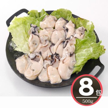 【華得水產】韓國大生蠔清肉8包(500g/包)
