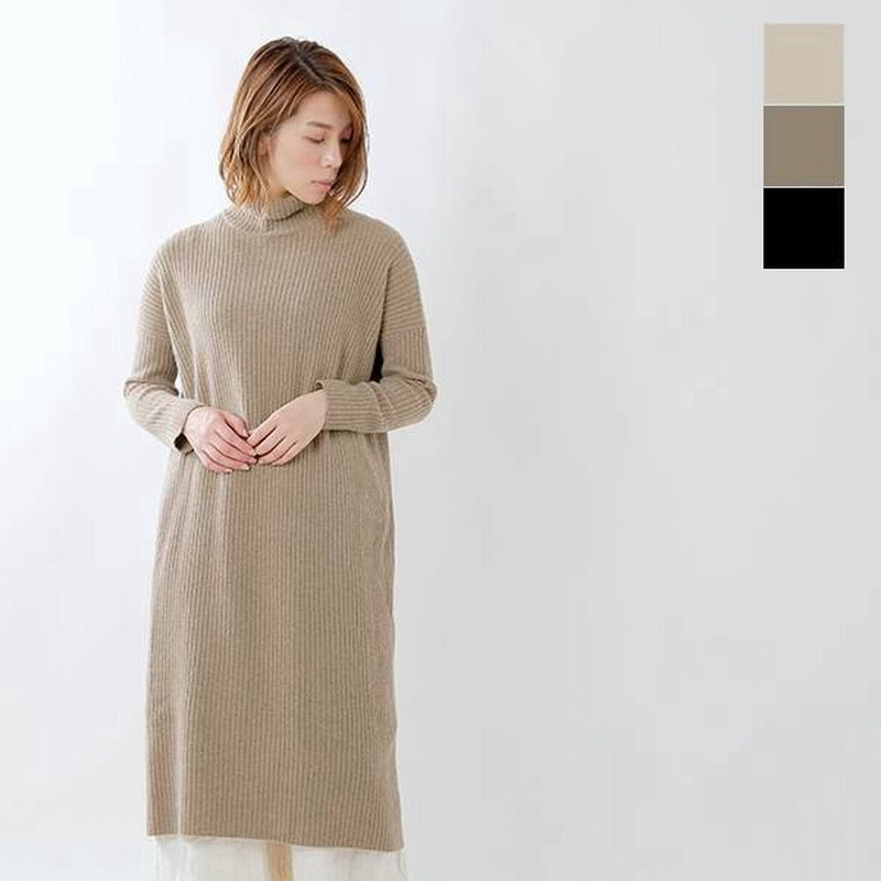 Evam Eva エヴァムエヴァ ウールアンゴラカシミヤ混リブロングワンピース E193k094 通販 Lineポイント最大0 5 Get Lineショッピング