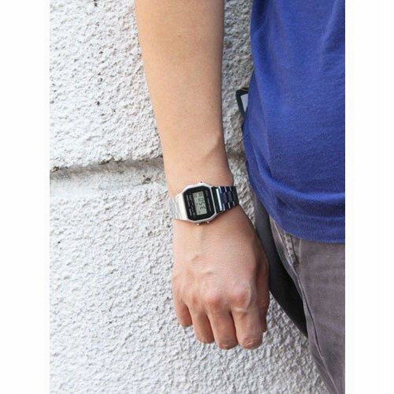 国内正規保証 CASIO “STANDARD” A158WEA-1JF シルバー/ブラック