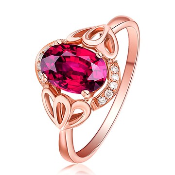 隔日到貨 維多利亞 3克拉 紅寶石 戒指 紅碧璽 鴿血紅 可調式戒圍 石榴石 不退色A230