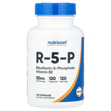 Nutricost, R-5-P，50 毫克，120 粒膠囊
