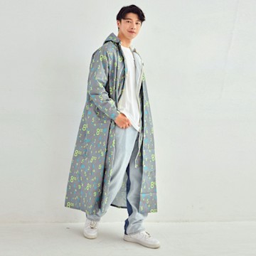 RAINSTORY前扣式連身雨衣L號(數字方程式)