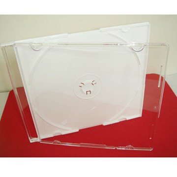 【臺灣製造】12CM專用─ 5mm slim case白底PS壓克力CD盒/DVD盒/光碟盒/CD殼 200個