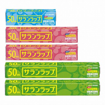 Saran Wrap size difference set (30cm × 50m 2 this + 22cm × 50m 2 this + 15cm × 50m 1 pcs.)