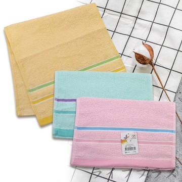 亮星化妝巾/童巾-165-1/165-2 / 亮星素色緞紋童巾-160-12條入