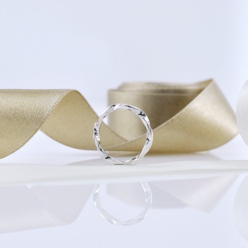 整圈扭轉戒指 / 尾戒 925純銀