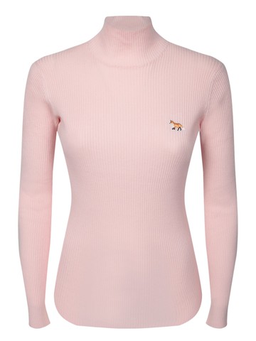 Maison Kitsuné Baby Fox Patch Pink Sweater