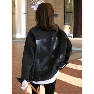 黑色牛仔外套女2025春秋新款潮牌洋氣減齡寬松BF風男休閑夾克上衣