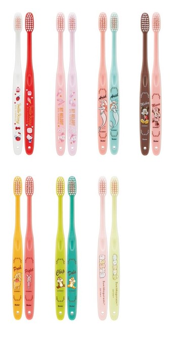 大賀屋 日貨 牙刷 二入 極細毛 刷牙 卡通牙刷 牙齒 盥洗用具 口腔衛生 成人 Skater 正版 B0001