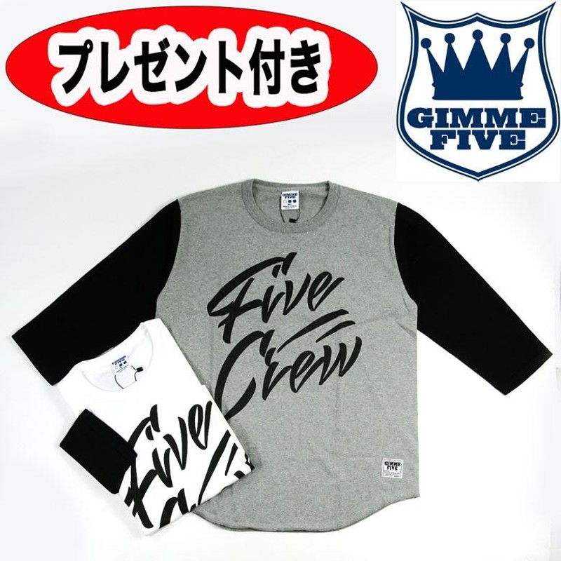 GIMME FIVE ギミーファイブ FIVE CREW 3/4 SLEEVE TEE 七分袖 | LINE