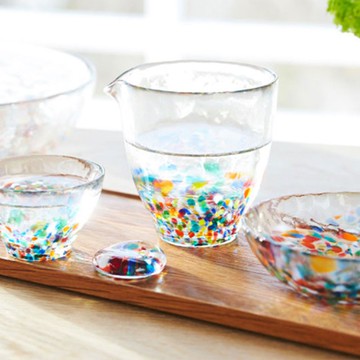 日本津輕 手作繽紛睡魔倒酒公杯