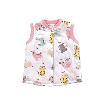 動物點點名舖棉雙面穿背心