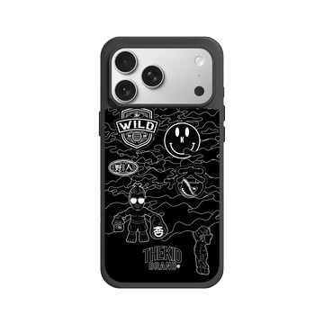 iPhone 17 Pro Max SolidX 黑 - KID - 黑色線框迷彩