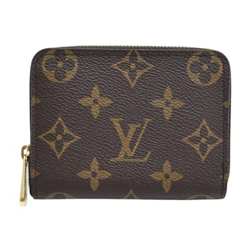 LOUIS VUITTON LV 路易威登 棕色 原花 帆布 Zippy 拉鏈零錢包 M60067 【二手名牌BRAND OFF】