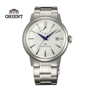 ORIENT STAR 東方之星 CLASSIC 經典系列機械腕錶 鋼帶款 白面 SEL05003W - 38.5mm
