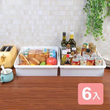真心良品 卡菲附輪萬用收納盒11L-6入組