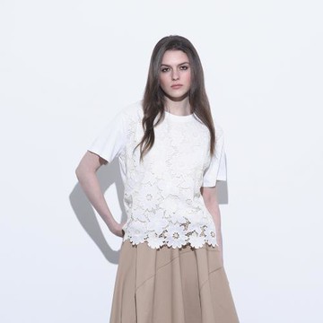 【PANGCHI 龐吉】立體感蕾絲花卉造型T(9513209/11/91)