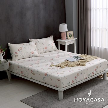 HOYACASA 60支天絲枕套床包組｜花伶春畇｜(雙人/加大/特大)