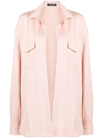 STYLAND - long-sleeved cotton shirt - women - Cotton - S - Pink