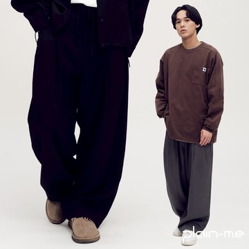 plain-me [西料打褶] 長褲 西裝褲 休閒長褲 男生長褲 女長褲 [PLN3575-251]