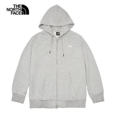 The North Face北面男女款灰色連帽外套｜8F0HDYX