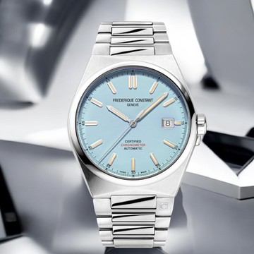 CONSTANT 康斯登 HIGHLIFE 現代經典機械腕錶-39mm冰藍/FC-303LB3NH6B