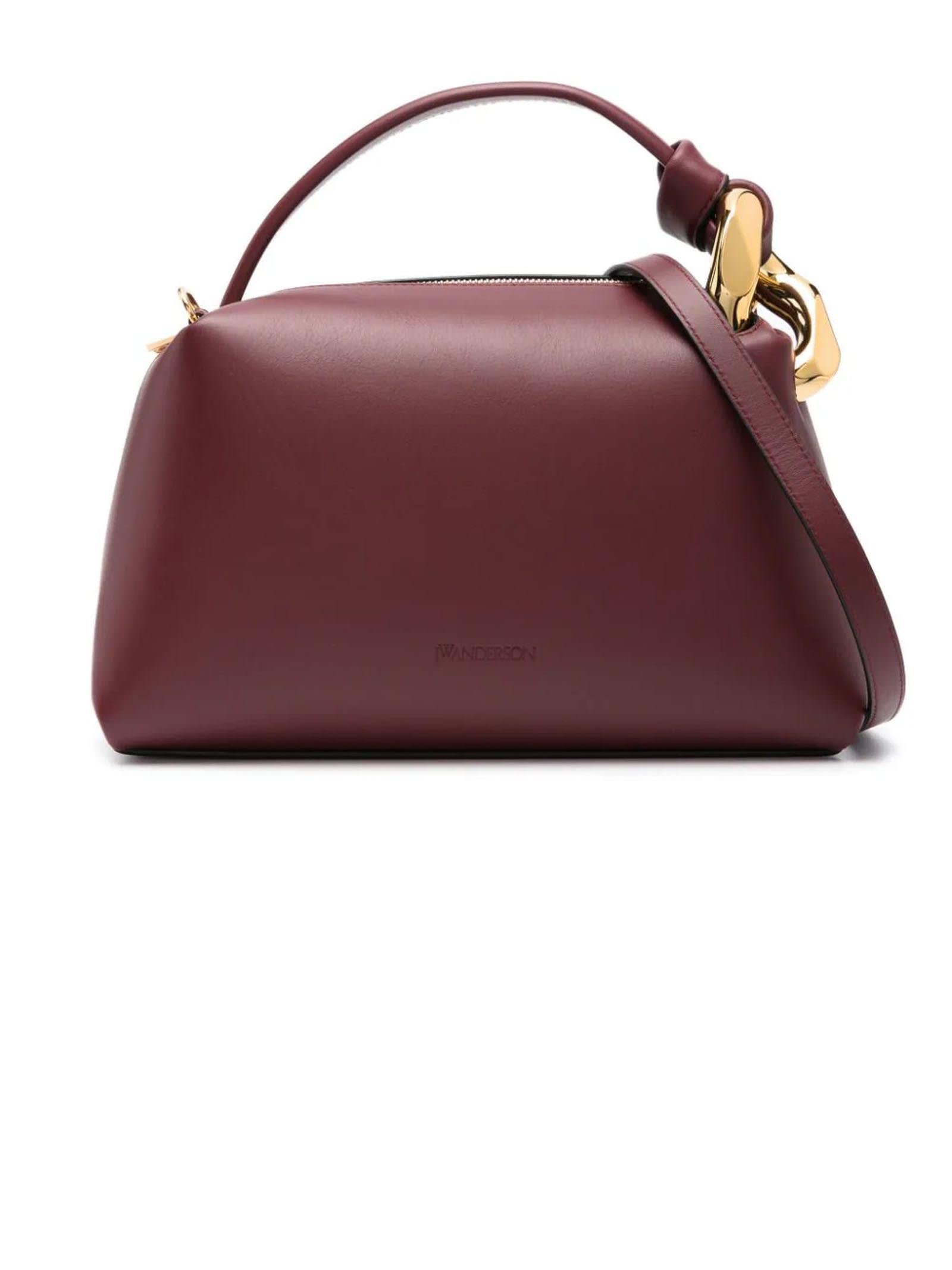 J.W. Anderson Burgundy Red Calf Leather Tote Bag