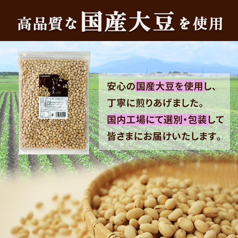 煎り大豆 国産 500g 無添加 無塩 福豆 節分 豆まき お菓子 おやつ おつまみ 乾燥豆 業務用