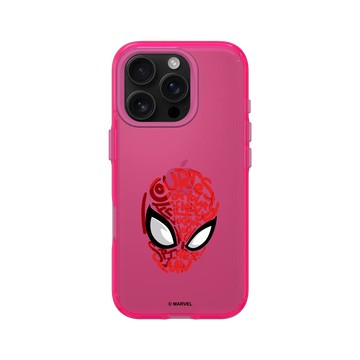 iPhone 16 Pro Clear 粉漾桃 - 迪士尼-漫威 Marvel - 蜘蛛人-文字設計