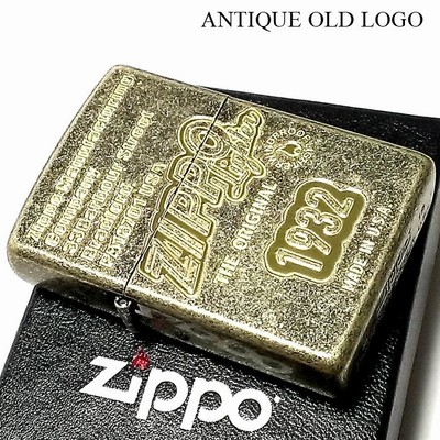 ZIPPO ライター アンティークオールドロゴ ジッポ ブラスバレル