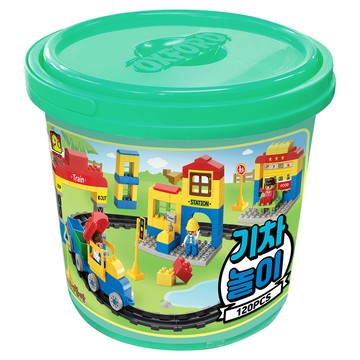 OXFORD TOY No.1 積木火車遊戲組 120p  混和顏色  1個