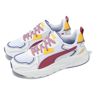Puma 慢跑鞋 Trinity Lite Starblitz JR 大童 女鞋 白紅藍 拼接 緩衝 多功能 40066201