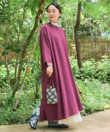 【熱門預購】八掛花紋和風洋裝 (三色) 7CQ-5302