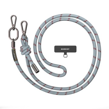 MAGEASY 8.3mm Strap 蹤跡藍 手機 掛繩/掛繩片組 H7862 (4895241119507)