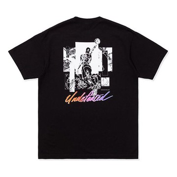 UNDEFEATED Dunk Tee Black Letter Applique Tee Unisex Black