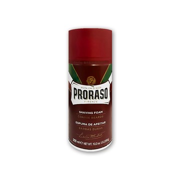 彩妝保養 義大利PRORASO-男士清潔美容綿密刮鬍泡-深層滋潤(紅)300ml/罐(男性舒適潔顏修鬍乳,鬢角美型剃鬚膏)