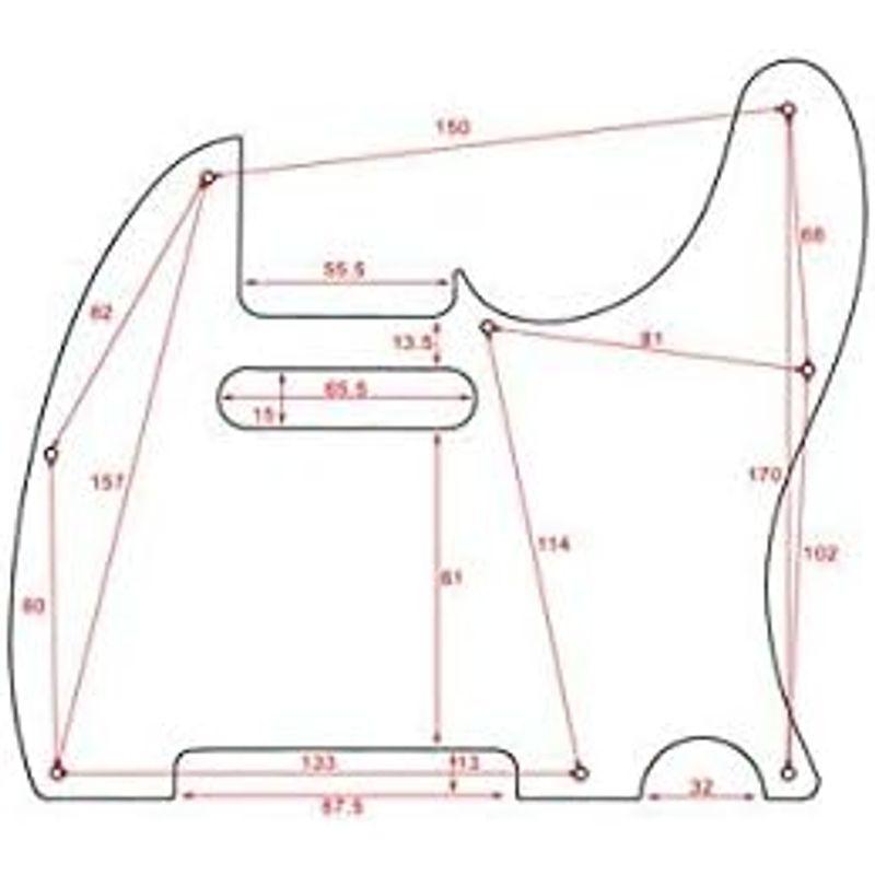 ALLPARTS テレキャスター用ピックガード White Pearloid Pickguard PG-0562-055