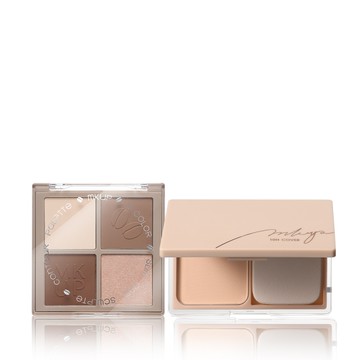 MKUP 美咖【新品上市】天生骨感四色修容盤+Under Cover 去你的瑕疵粉餅SPF15